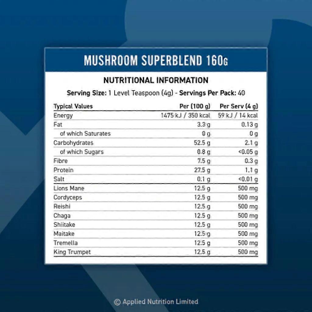 Mushroom powder, 160 g, Applied Nutrition