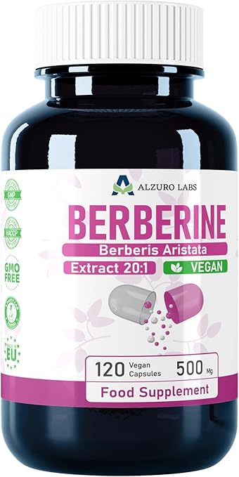 Berberine, 500 mg, 120 capsules, Alzuro Labs