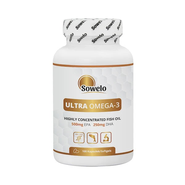 Omega-3 Ultra, 100 softgel kapsler, Sowelo (Køb 3 stk for 249,-)