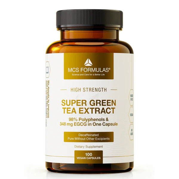 Super Green Tea Extrakt (Grüntee), 580 mg, 100 Kapseln, MCS Formulas