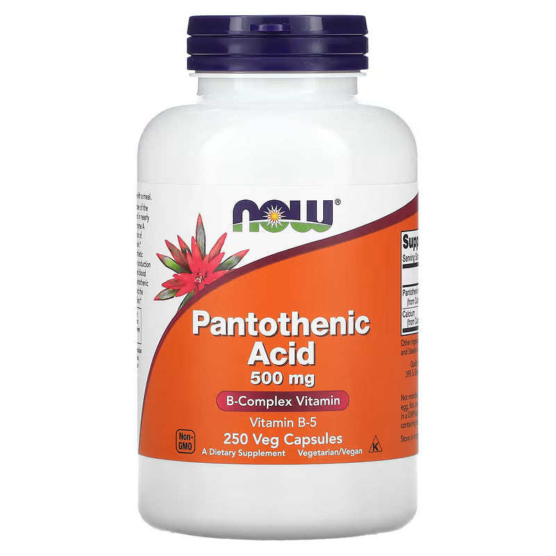 Vitamin B5, 250 capsules, 500mg, Now Foods (Pantothenic Acid)