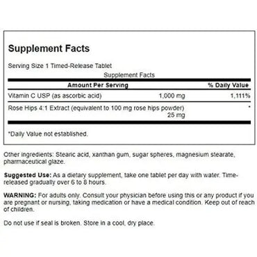 Vitamin C, Time Release, 1000 mg, 250 Tablets, Swanson