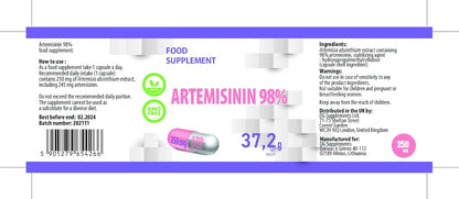 Artemisinin 250 mg, 120 capsules, DG Supplements