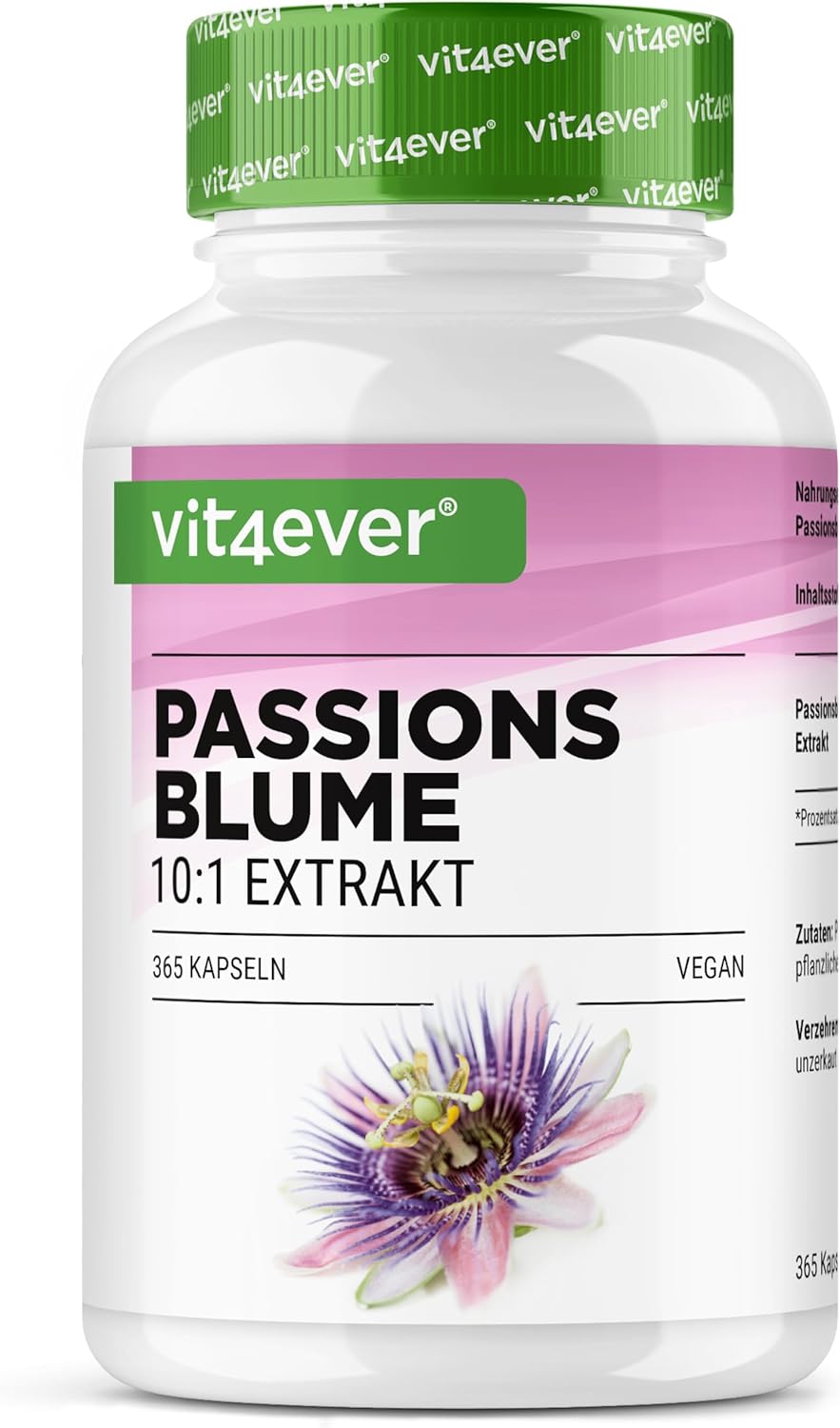Passion flower extract, 550 mg, 365 capsules, Vit4ever