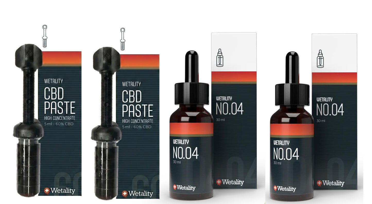 ALL IN PACKAGE paste+CBD-olie NO.04 wetality