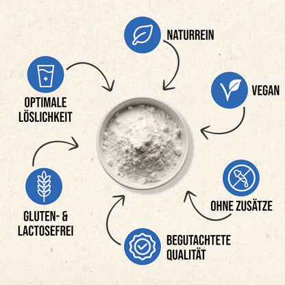 Inulin Prebiotics from Chicory, 1000g powder, RheinNatur