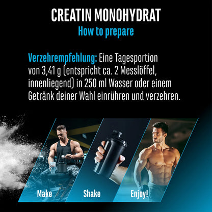 Kreatin, 1000 g pulver, German Elite