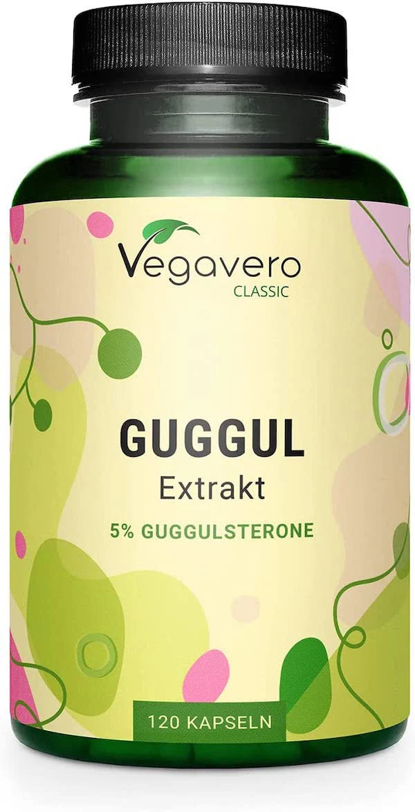 Guggul Extract, 500mg with 5% Guggulsterones, 120 Capsules, Vegavero