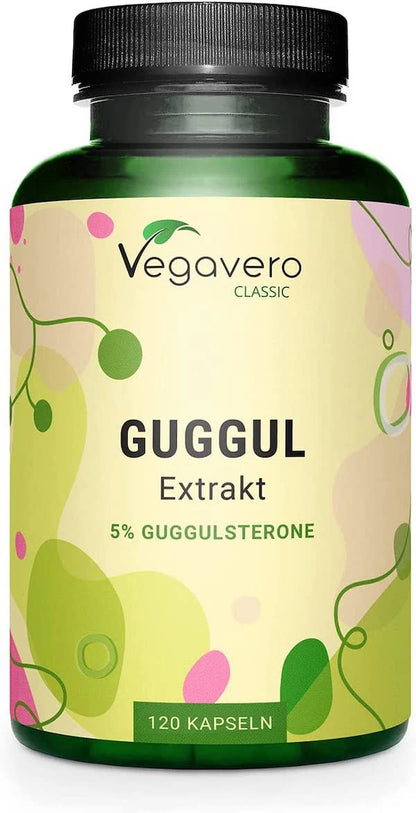 Guggul Extract, 500mg with 5% Guggulsterones, 120 Capsules, Vegavero