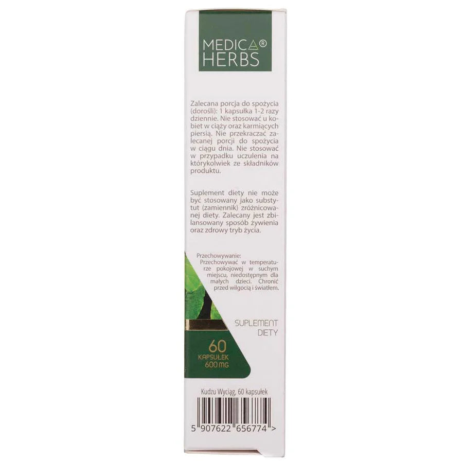 Kudzu Root, 600 mg, 60 Capsules, Medica Herbs