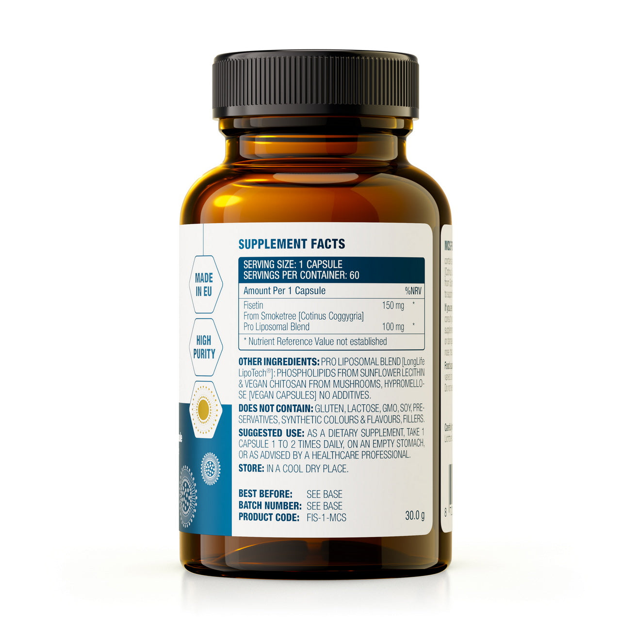 Fisetin Pro, Liposomal, 150 mg, 60 capsules, MCS Formulas