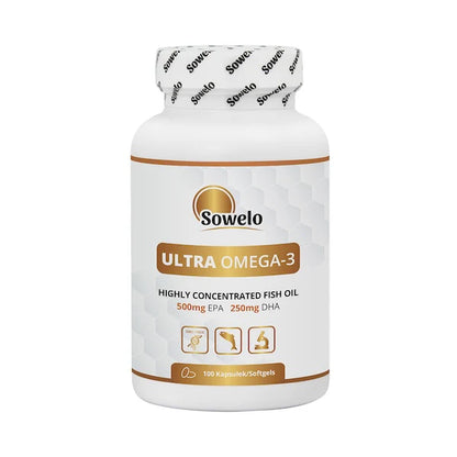 Omega-3 Ultra, 100 softgel capsules, Sowelo (Buy 3 for 249,-)