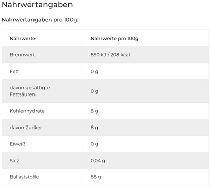 Inulin Prebiotics from Chicory, 1000g powder, RheinNatur