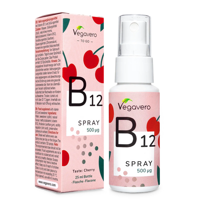 Vitamin B12, Spray, Vegavero (Raspberry flavour)