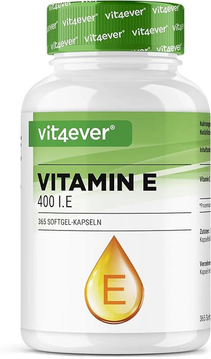 Vitamin E, 400 IU, 365 Softgels, Vit4ever