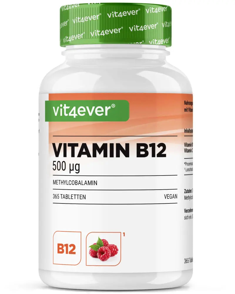 Vitamin B12, 365 Lozenges, Vit4ever (Raspberry Flavored)