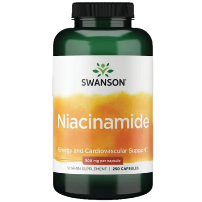 Vitamin B3 (Niacinamide), 500 mg, 250 Capsules, Swanson