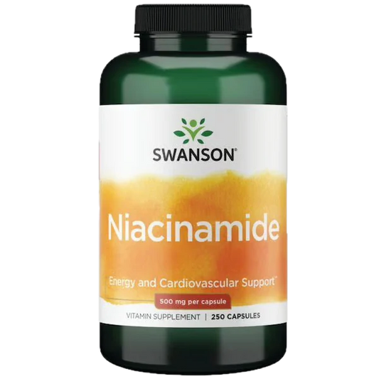 Vitamin B3 (Niacinamide), 500 mg, 250 Capsules, Swanson