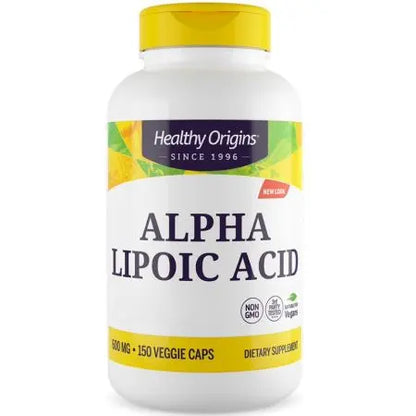 Alpha-Lipoic Acid (ALA), 600 mg, 150 Capsules, Healthy Origins (alpha)
