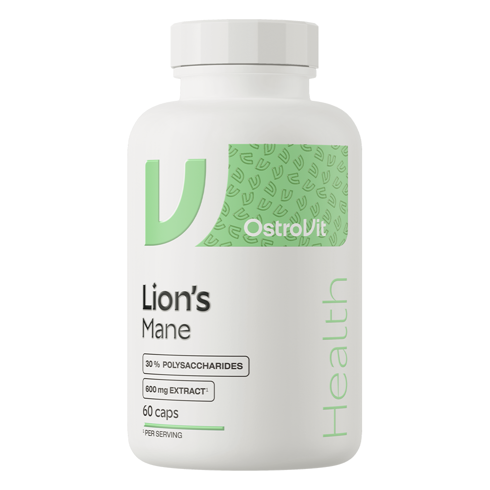 Lion's Mane svampe-ekstrakt, 500 mg (30% polysakkarider), 60 kapsler, OstroVit