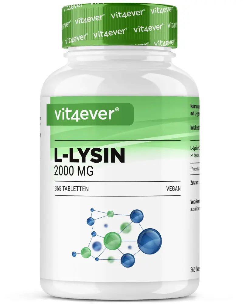 L-Lysine 2000, 1000 mg, 365 tablets, vit4ever