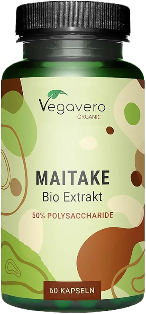 Maitake Mushroom Extract 500 mg (50% Polysaccharides), 60 Capsules, Vegavero