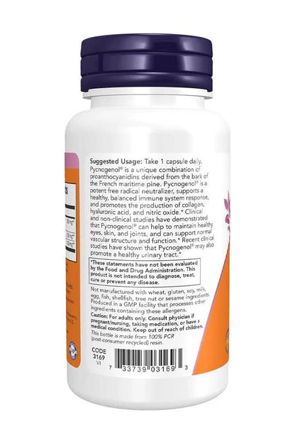 NOW Foods - Pycnogenol Extra Strength 150 mg - 60 Capsules