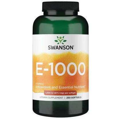 Vitamin E, 671,1 mg, 1000 IE, 250 Softgels, Swanson