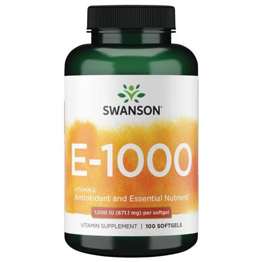 Vitamin E, 671.1 mg, 1000 IU, 100 softgels, Swanson