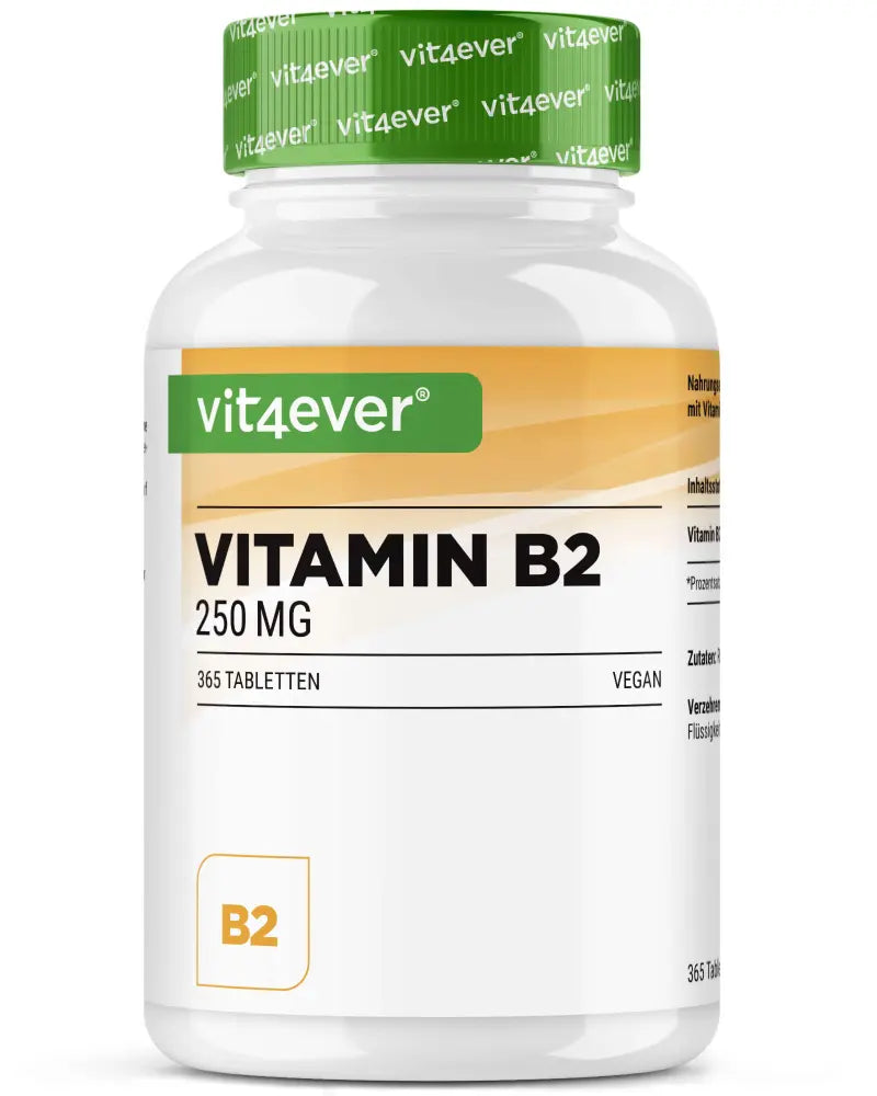 B-Vitamin B2, 250 mg, 365 tablets, Vit4ever