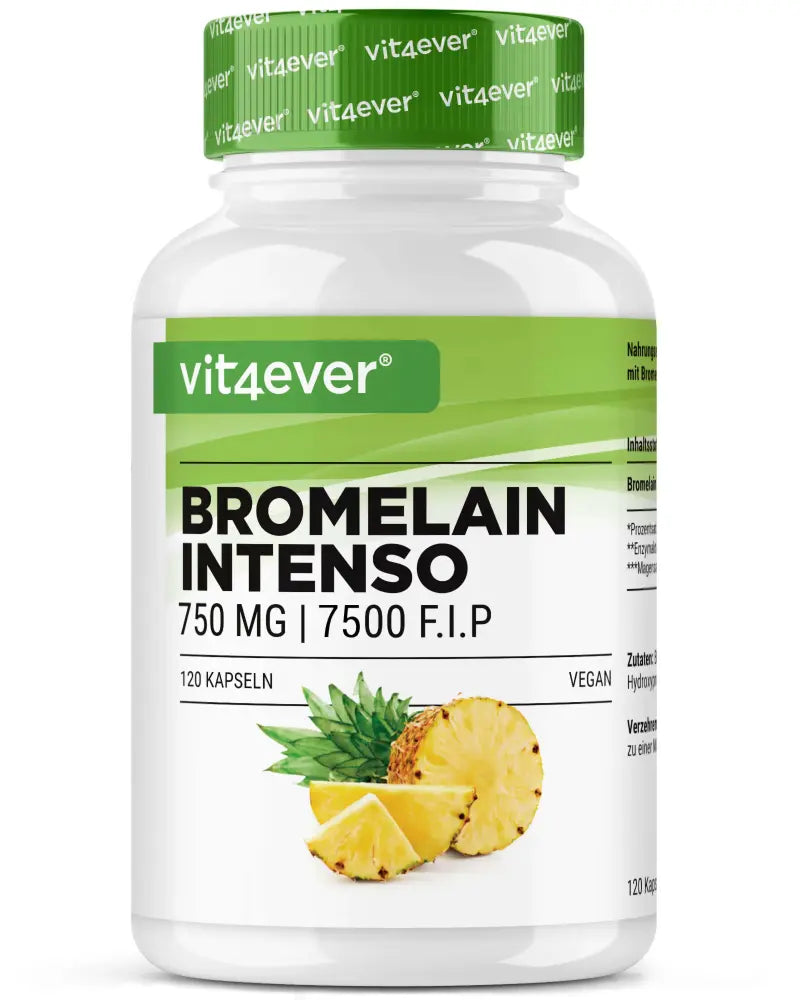 Bromelain, 750 mg (7500 F.I.P), 120 capsules, Vit4ever
