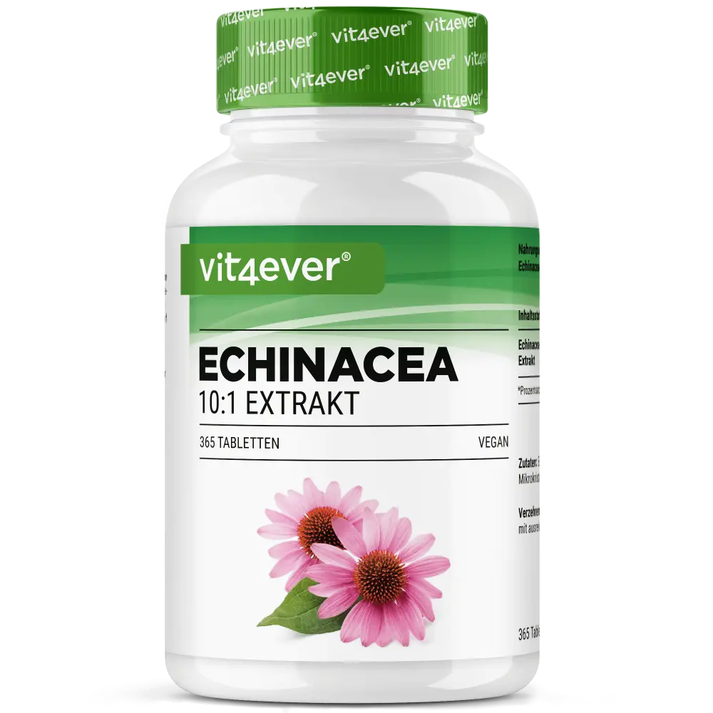 Echinacea 500mg, 365 capsules, Vit4ever (Replaces Urte-pensil)